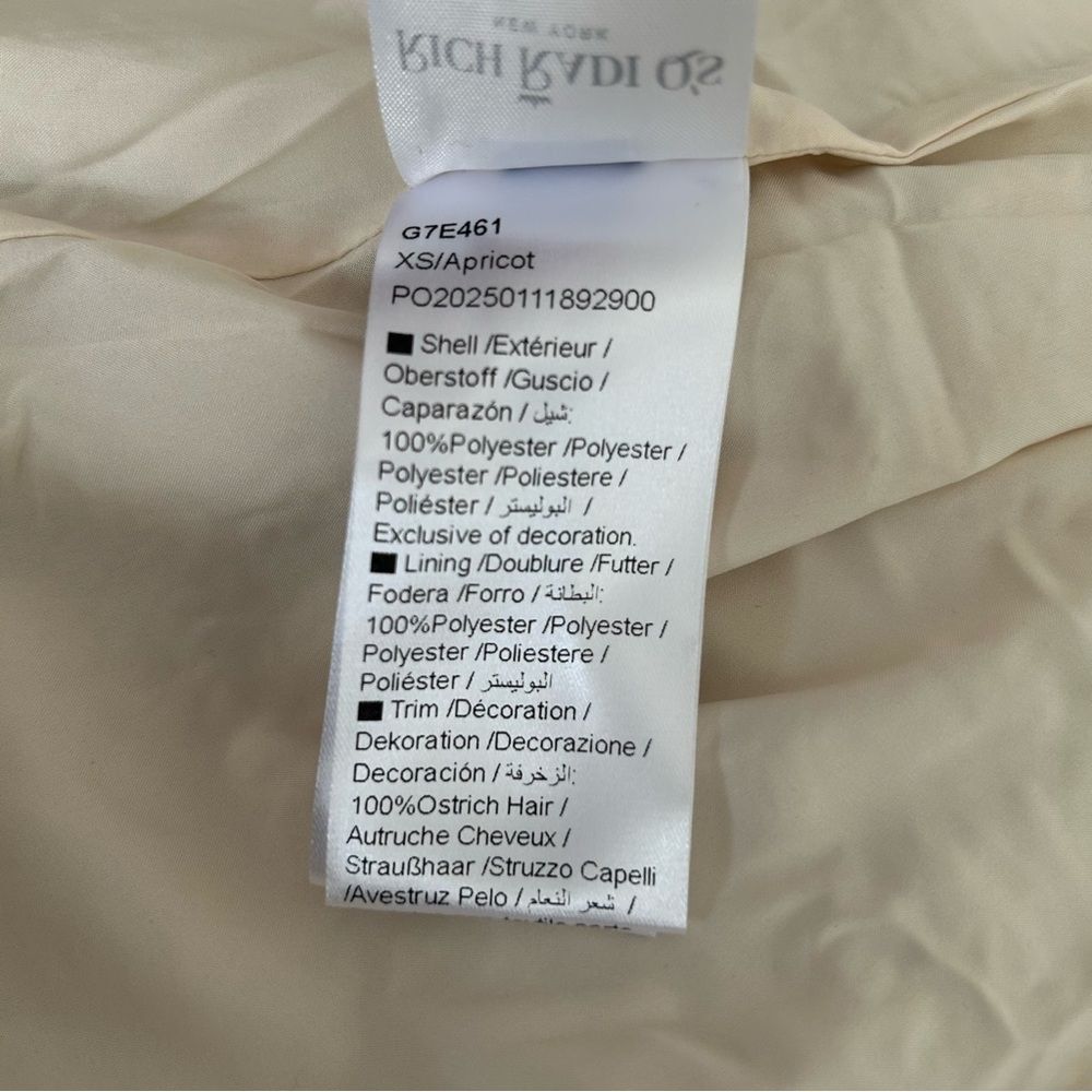 NWT RICHRADIQS Dazzling Sequined Feather Cuff Dress - Picture 16 of 16